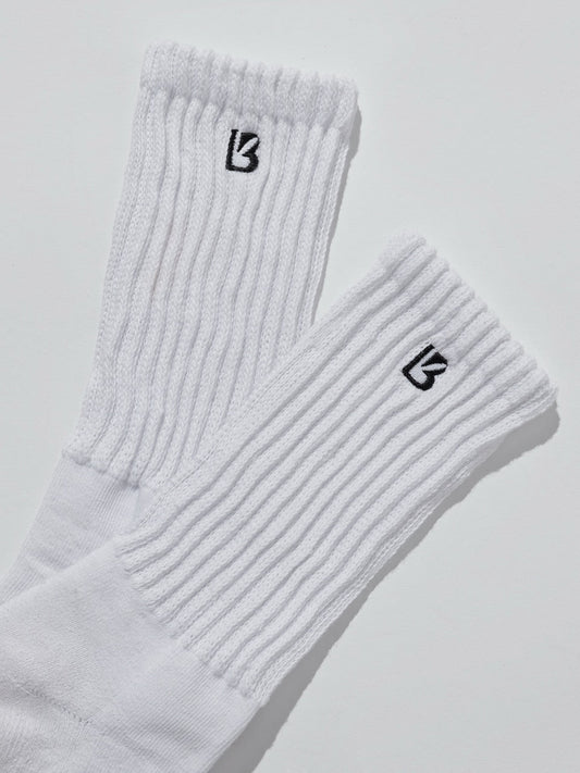 3 Pack Scrunch Socks - White