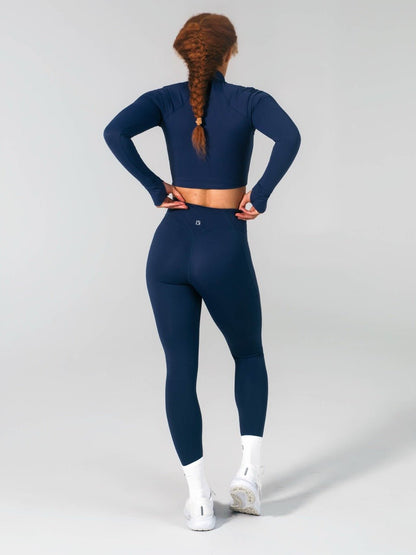 Airbrush Pocket Legging - Baked Blue