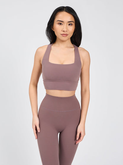 Revolution Sports Bra - Mocha Berry