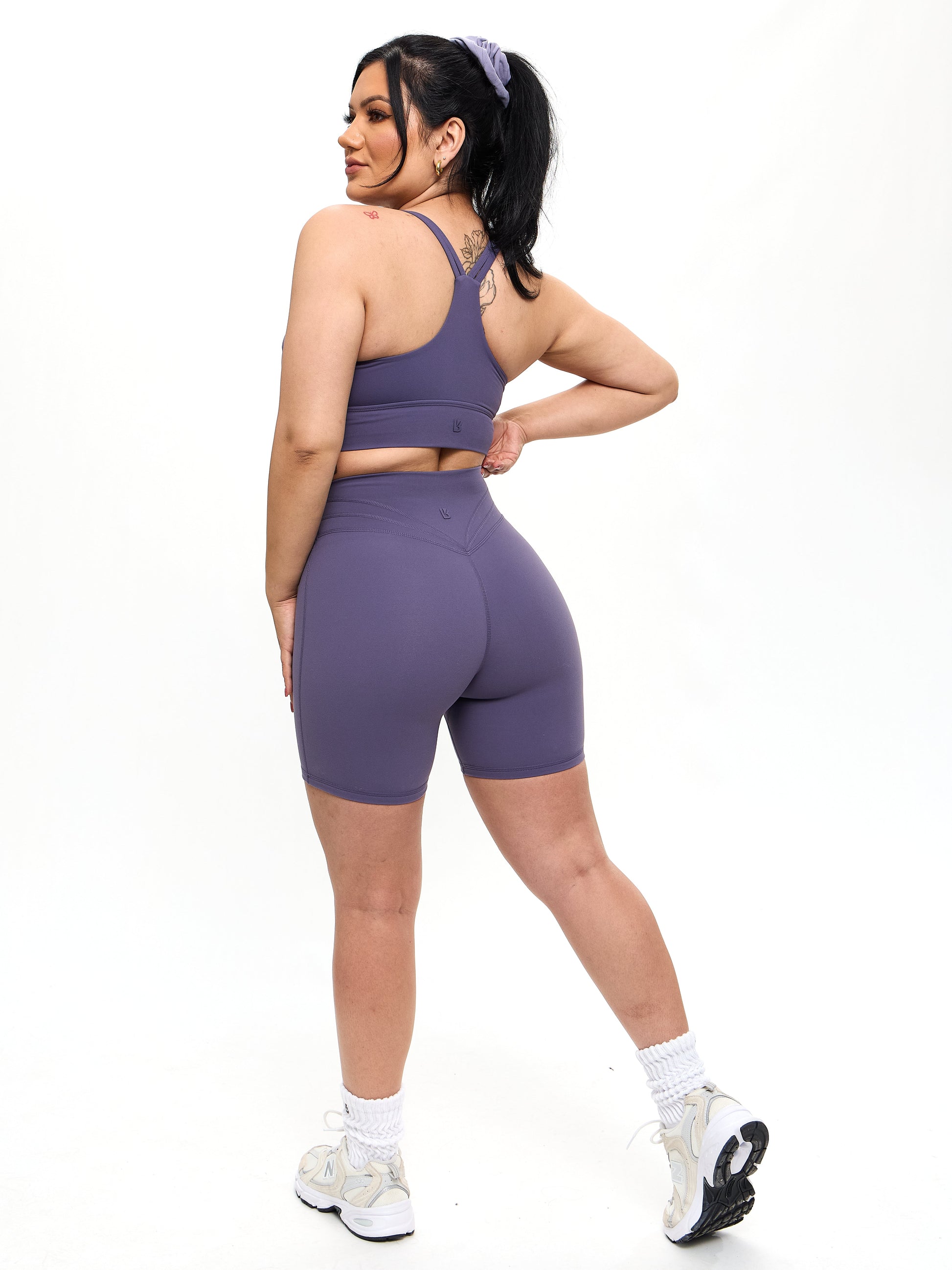 Bloom Sports Bra - Shadow Berry
