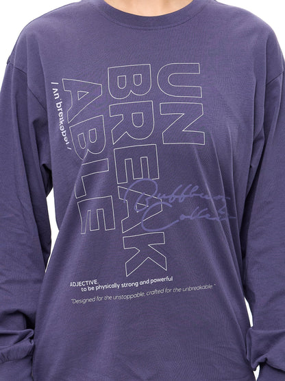 Definition Long Sleeve Tee - Shadow Berry