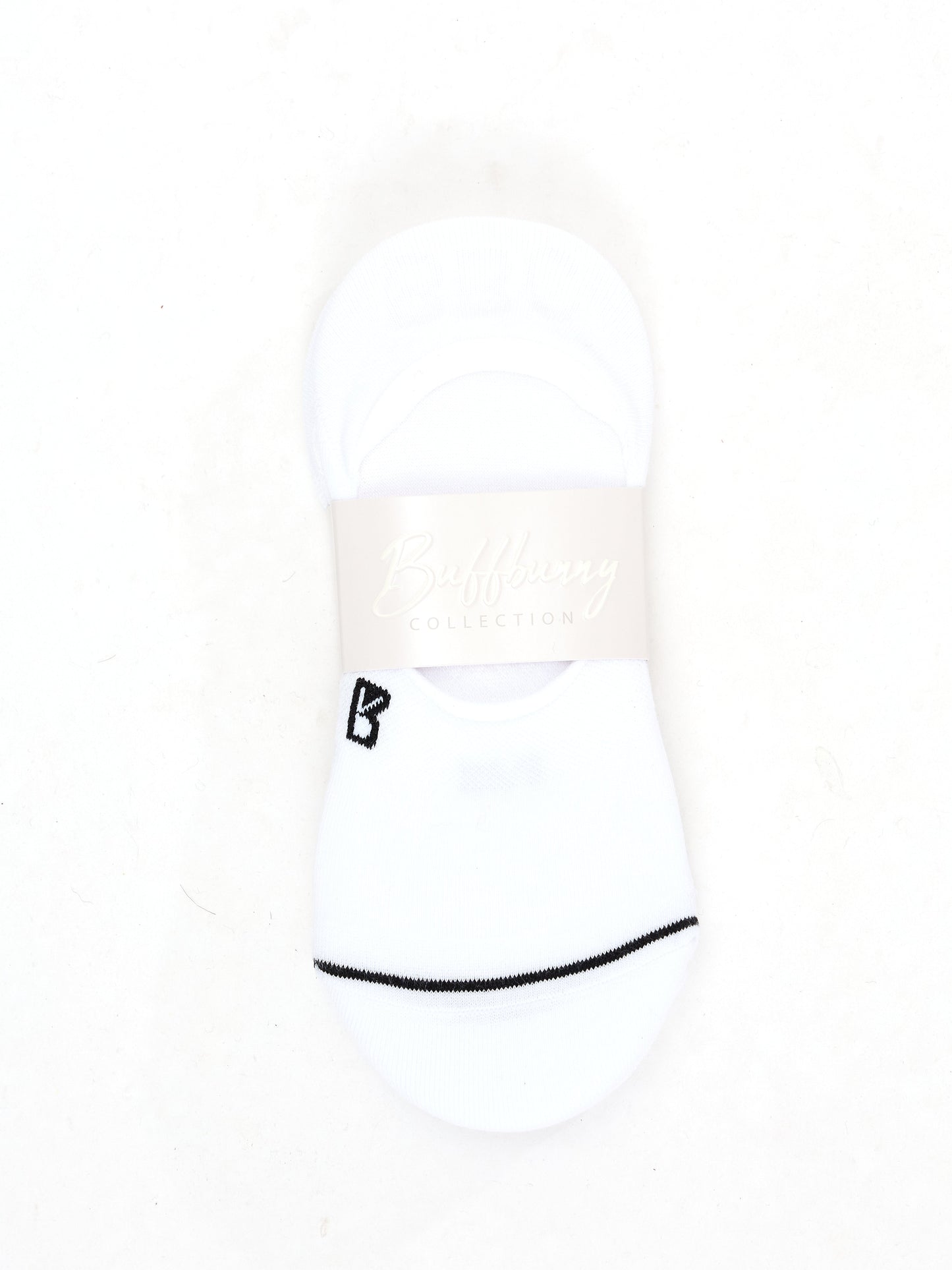3 Pack No Show Socks - White