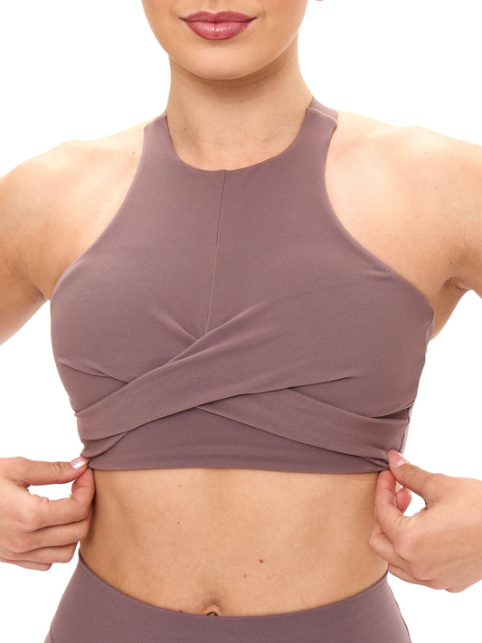 Candy Crew Sports Bra - Mocha Berry