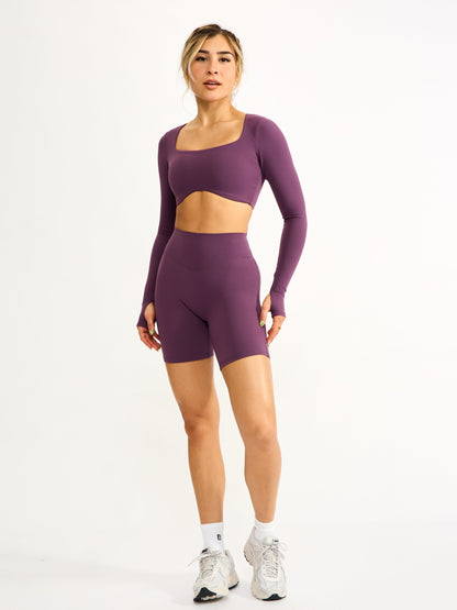 Long Sleeve Curve Crop - High Court