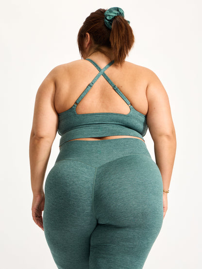 Dream Heather Square Neck Sports Bra - Heiress Ivy