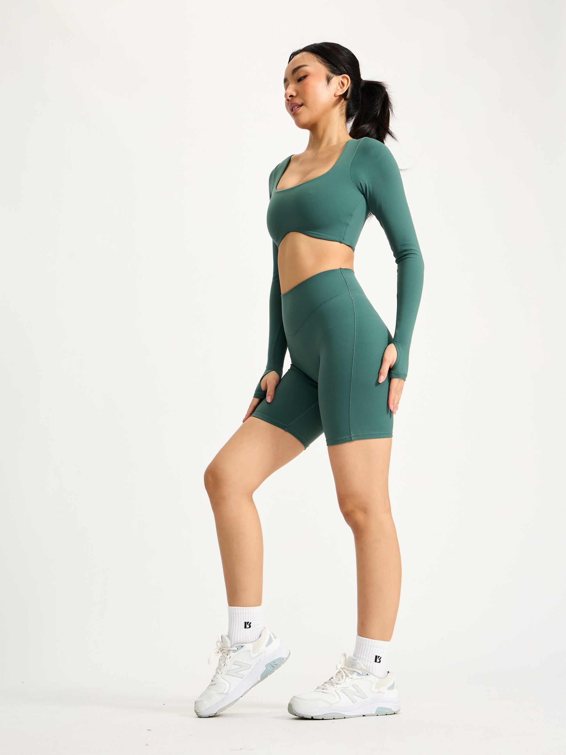 Long Sleeve Curve Crop - Heiress Ivy