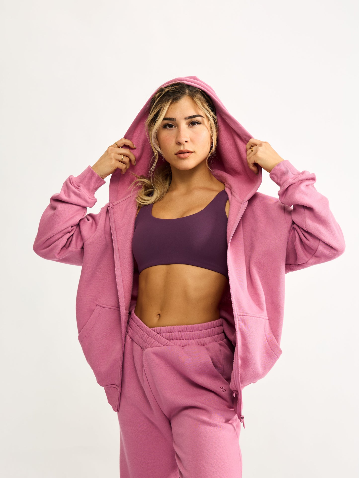 Threads Zip Hoodie - Bloom