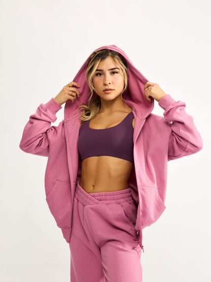 Threads Zip Hoodie - Bloom