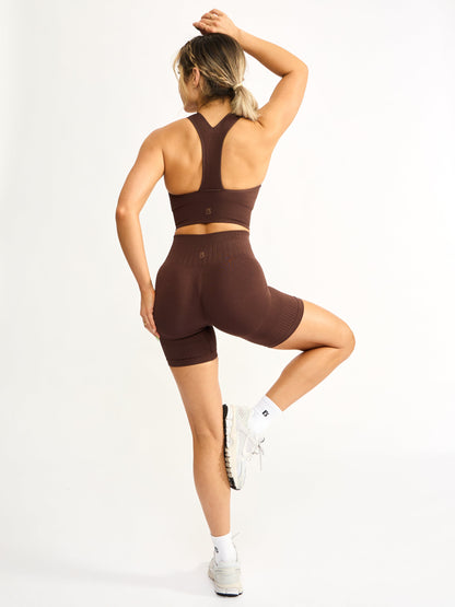 Sphynx Seamless Sports Bra - Truffle