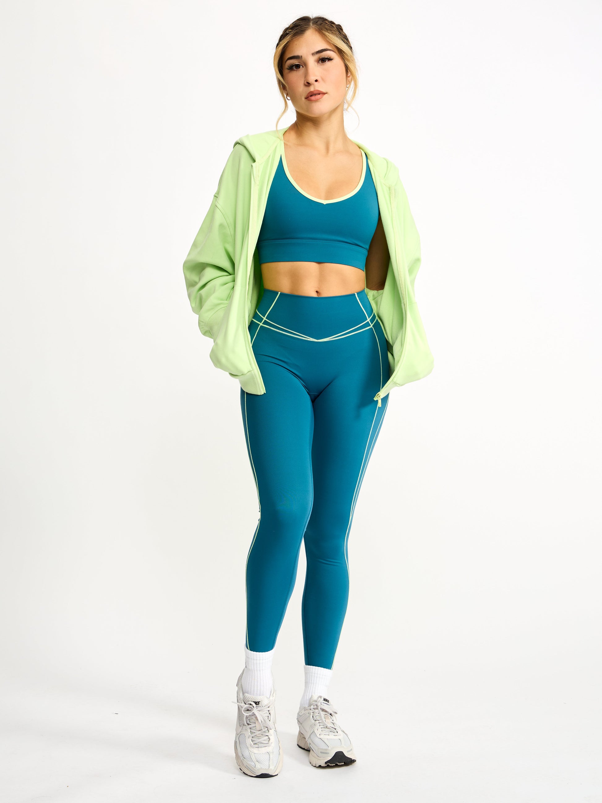Full Zip Cloud Hoodie - Lima Bean