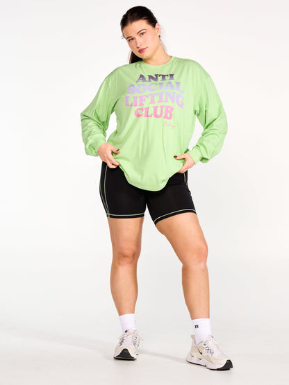Social Long Sleeve Tee - Lima Bean