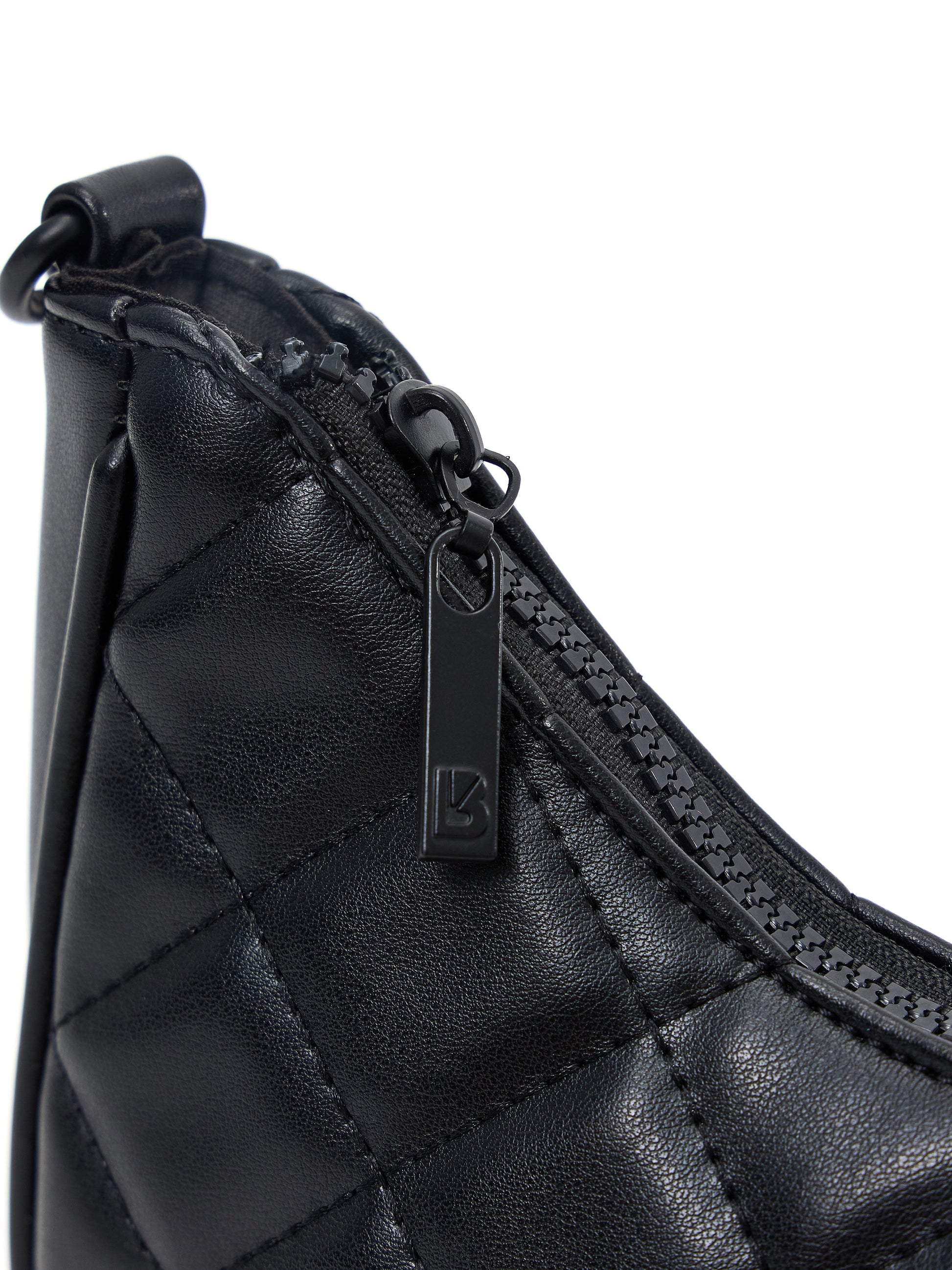 Quilted Crossbody Purse - Onyx Black