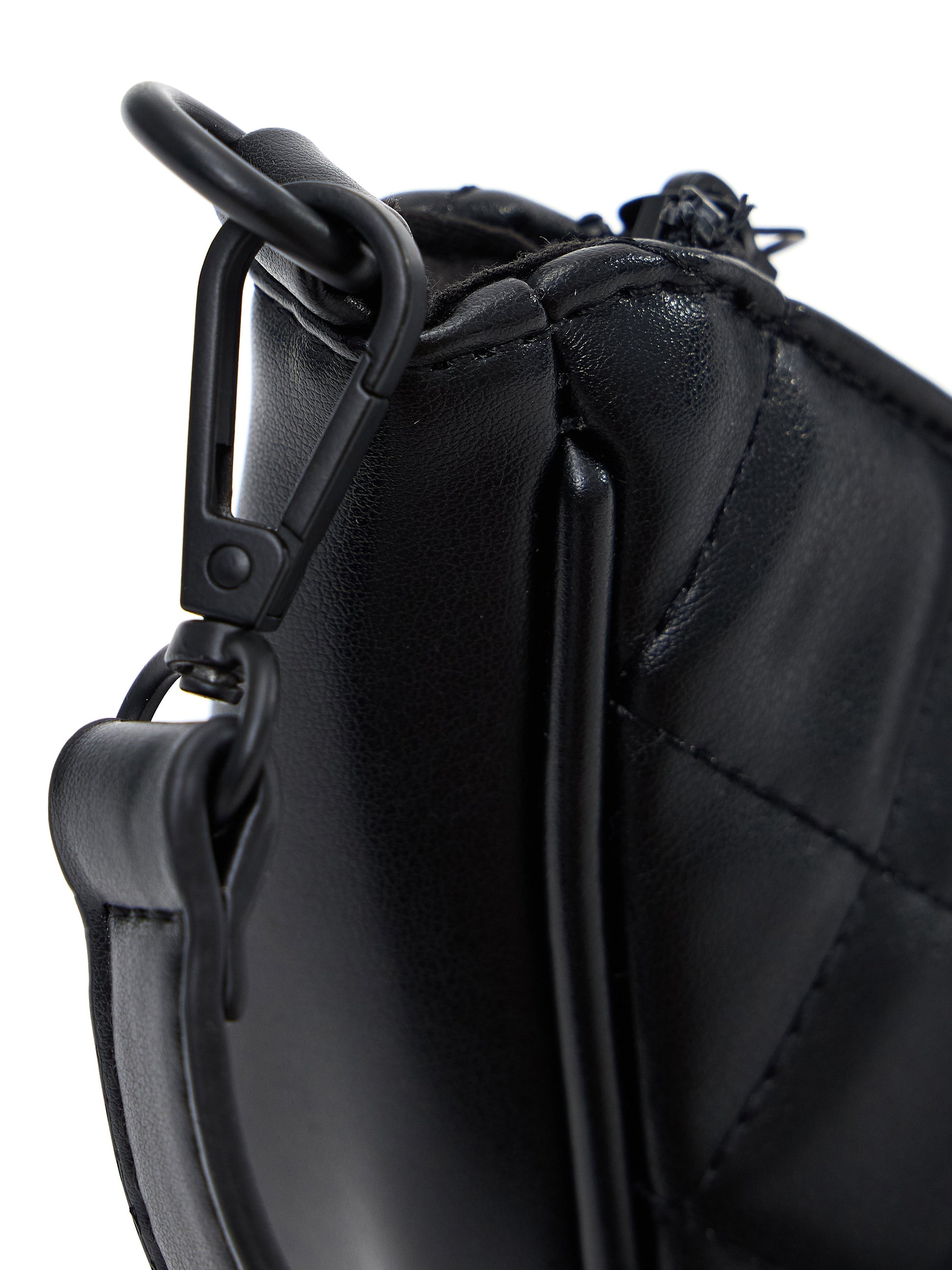 Quilted Crossbody Purse - Onyx Black
