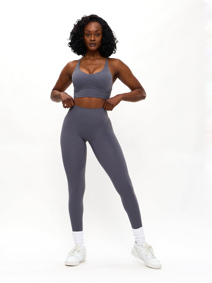Poshknit Sports Bra - Blue Steel