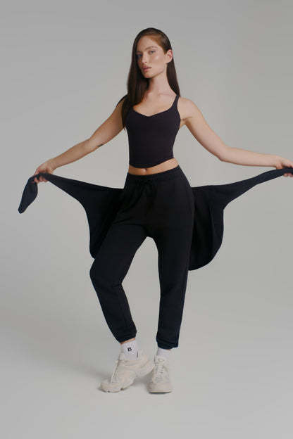 Threads Zip Hoodie - Onyx Black