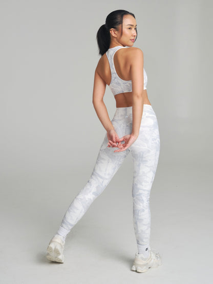 Colorado Fleece Sports Bra - Snow Camo
